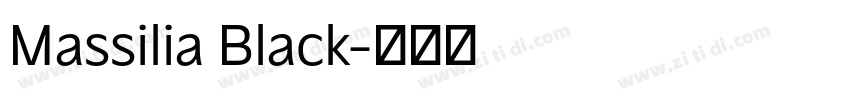 Massilia Black字体转换